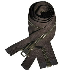Chaps Zipper Length 14 Inches YKK/® #10 Extra Heavy Duty Aluminum Separating Color WHITE Special Custom Length ZipperStop Wholesale YKK/®